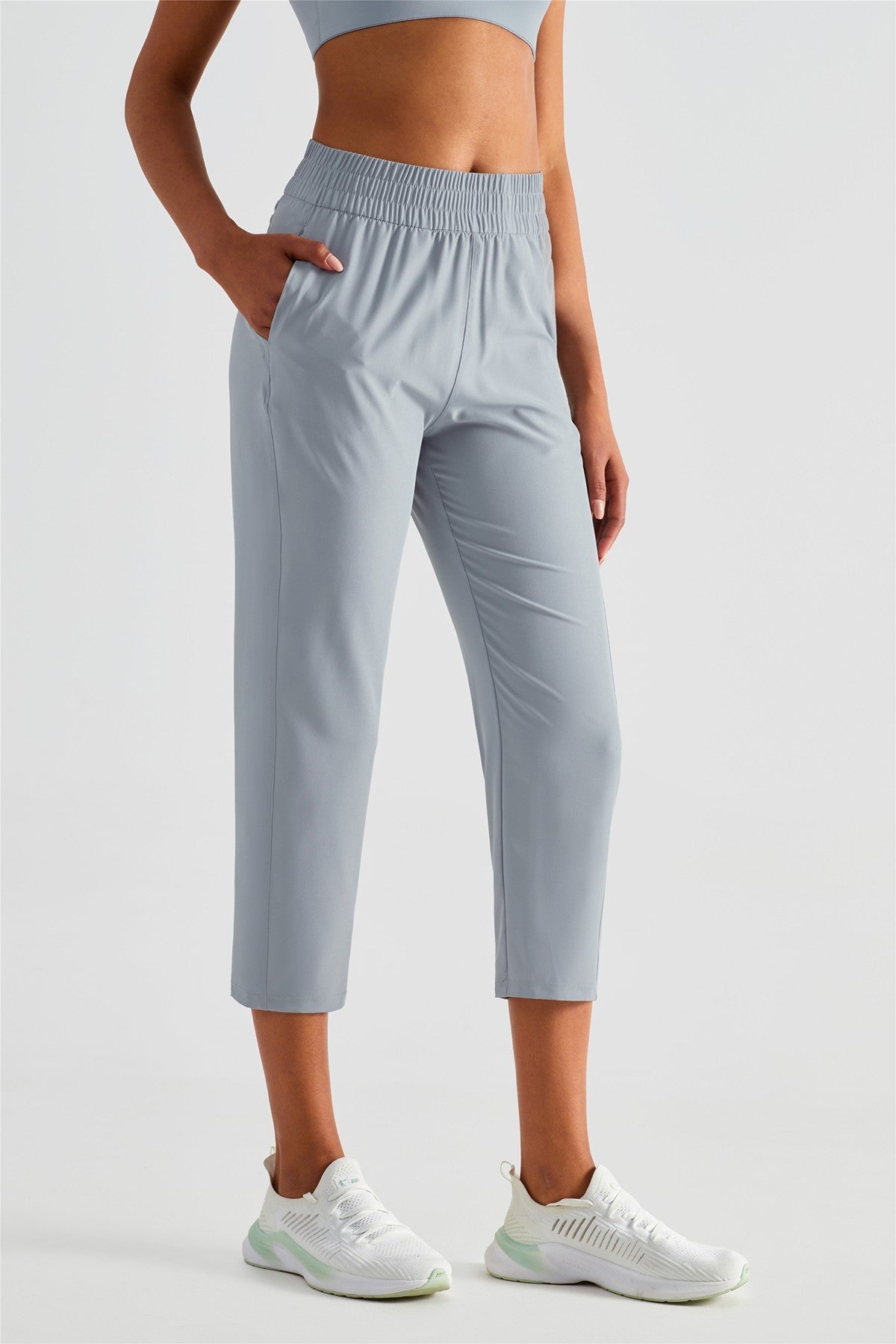 UPF 50+ Tapered Crop Pants with Pockets