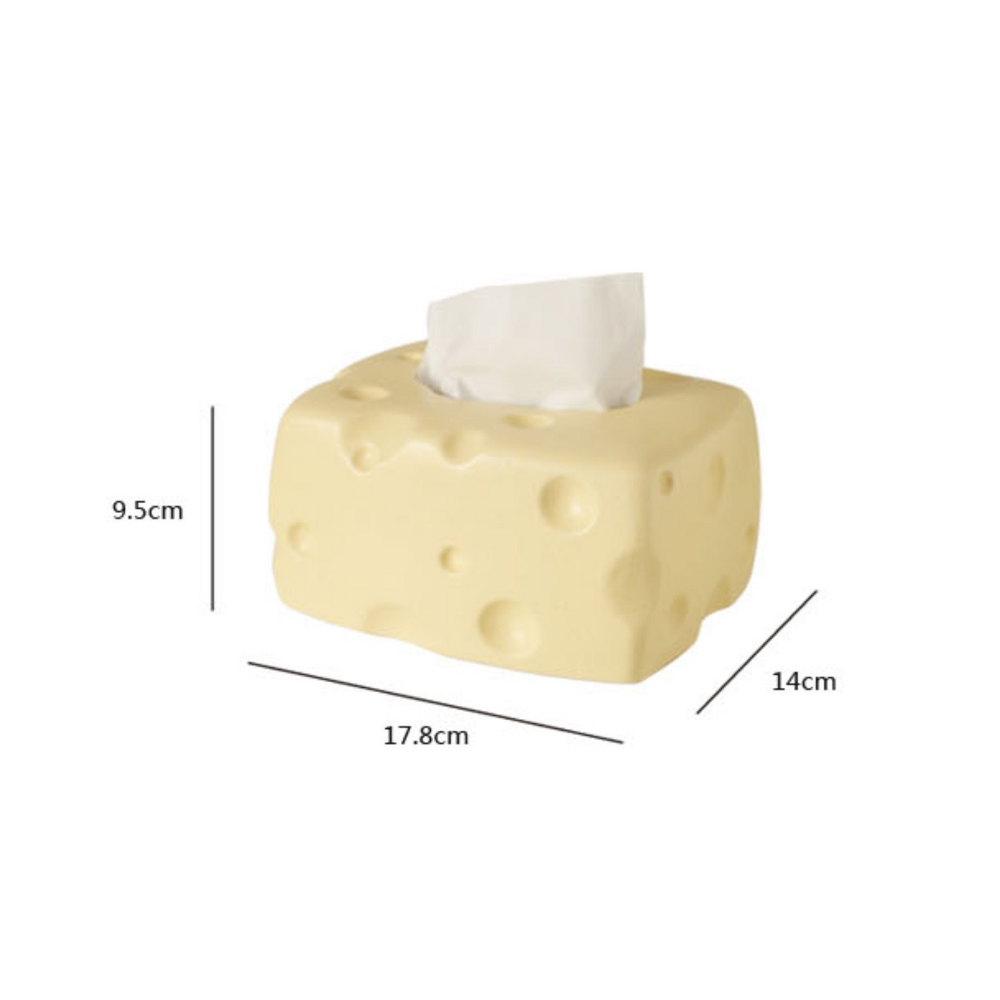 Cheesy Ceramic Tissue Box