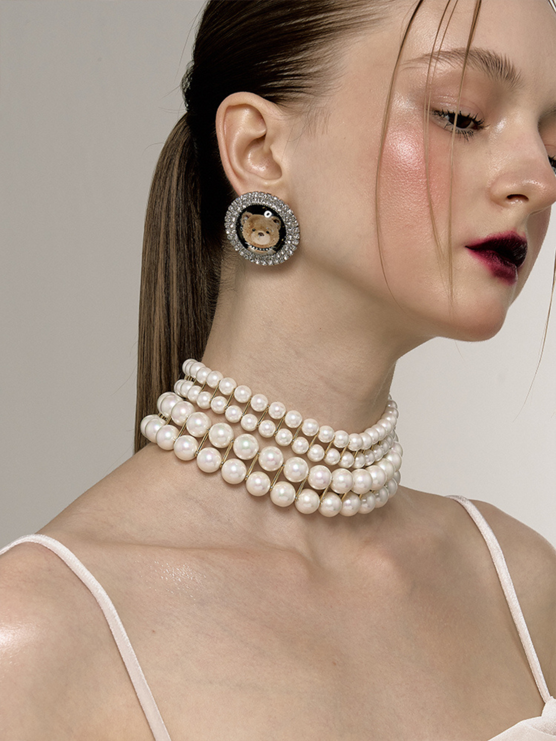 Irregular Pearl Fishtail Choker Fashion