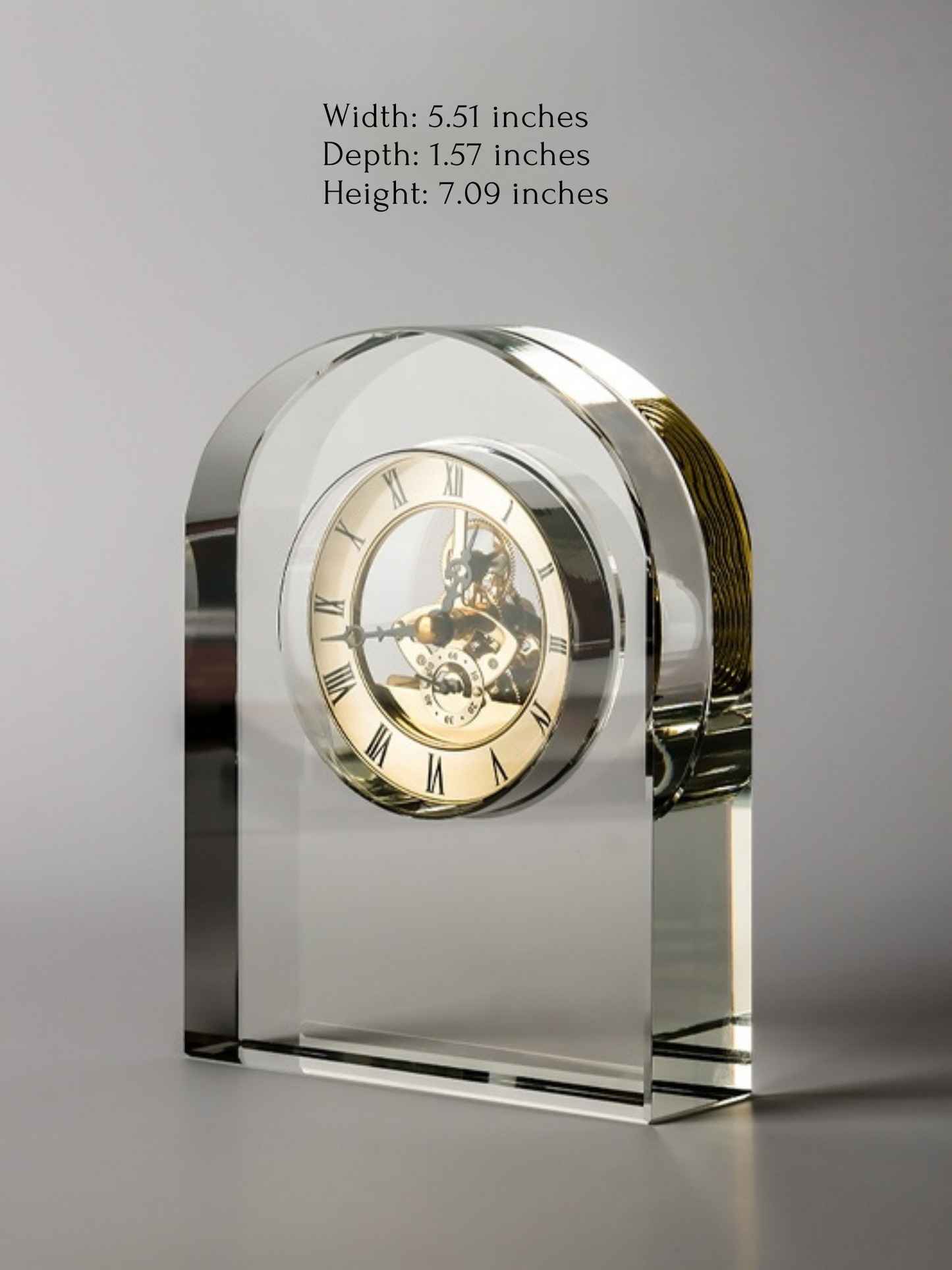 Crystal Mantel Clock