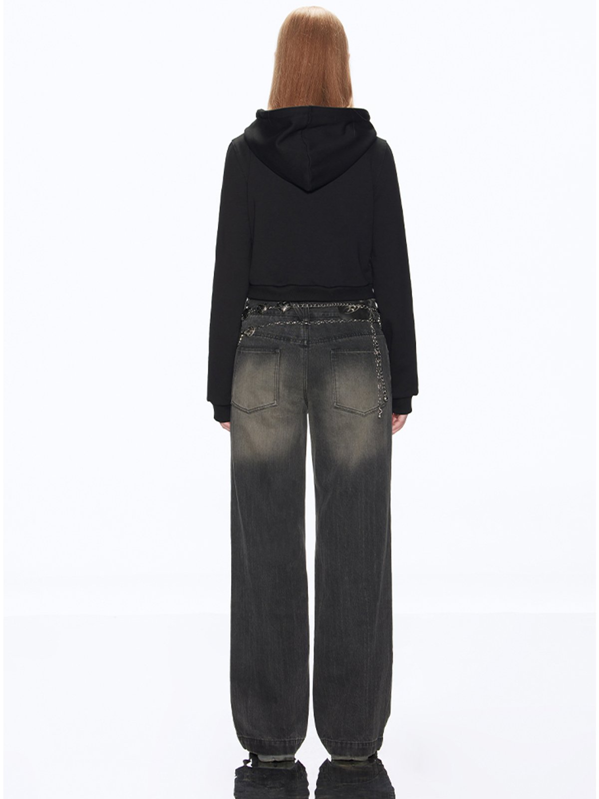 Low-Rise Straight-Leg Jeans RUN0013