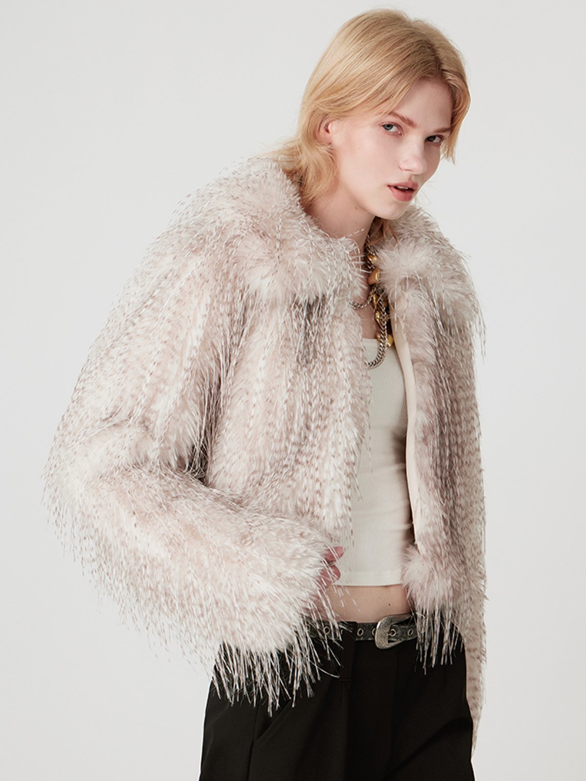 Faux-Fur Jacket RUN0006