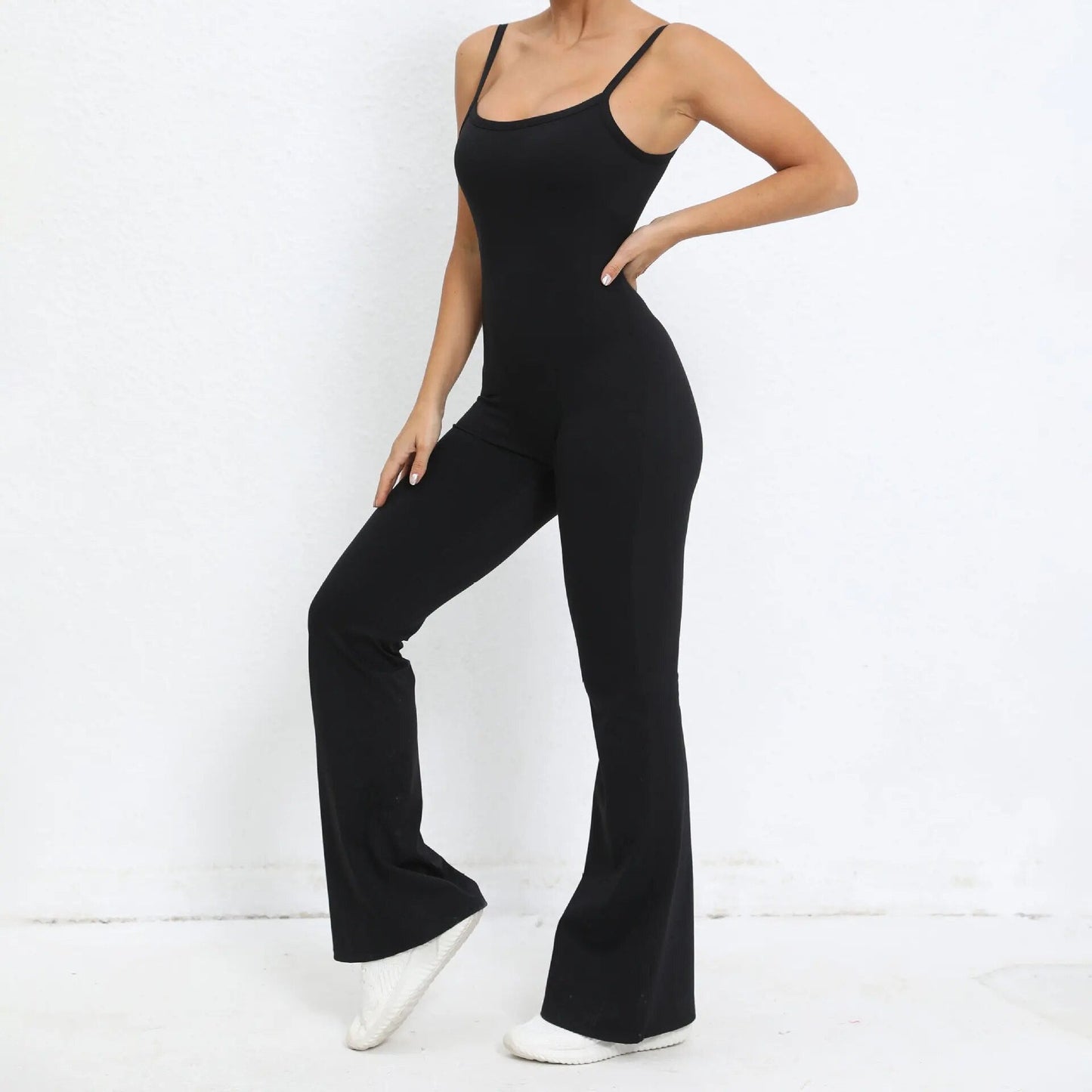 Essential Strappy Flared Jumpsuit