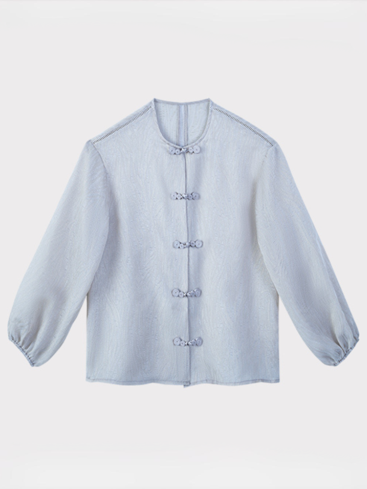 Chinese Style Button-Back Cardigan