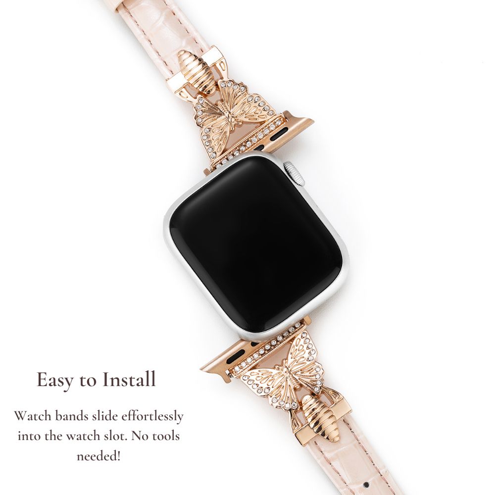 バタフライリンクレザーApple Watchバンド