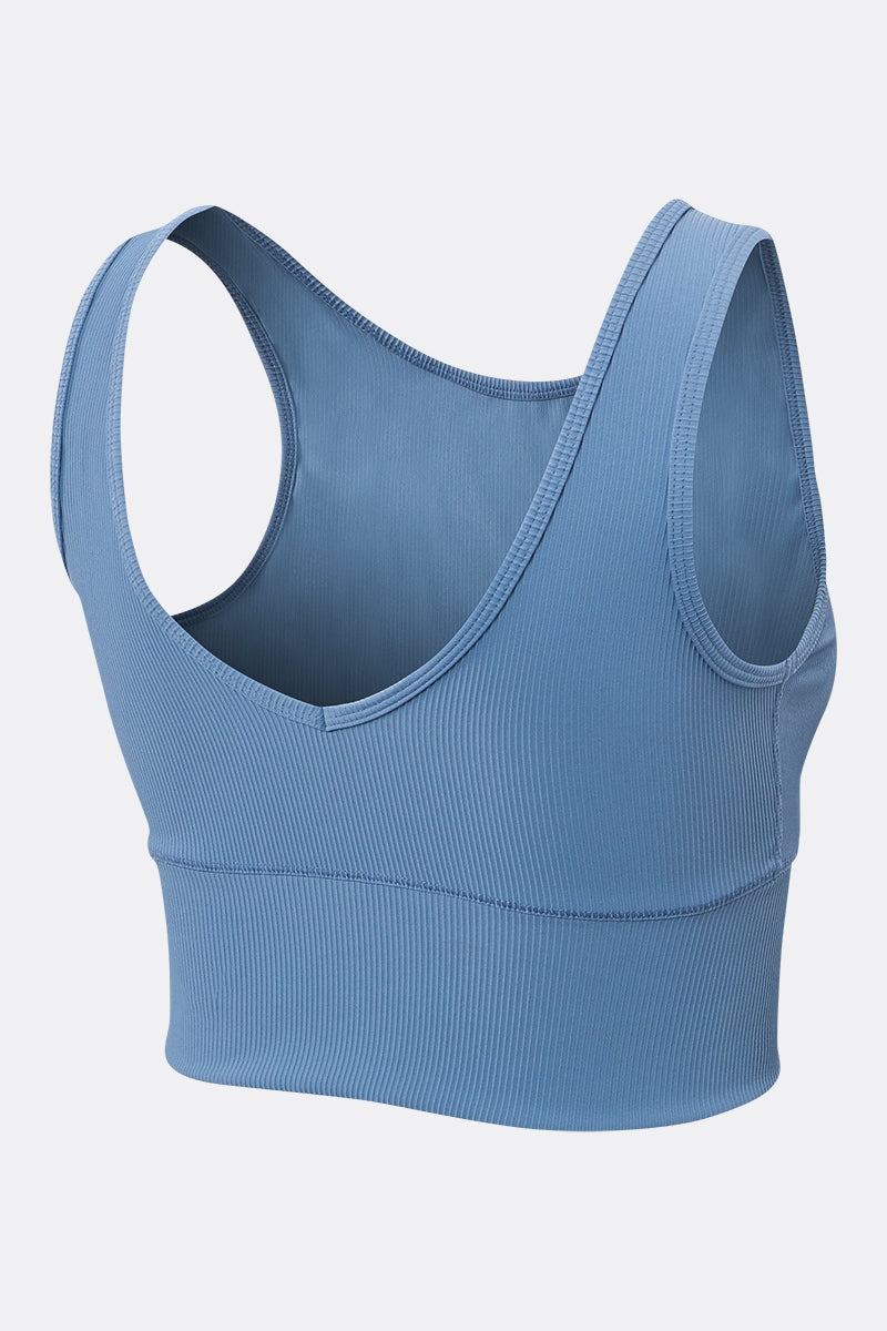 Ribbed Reversible Crop Tank Top