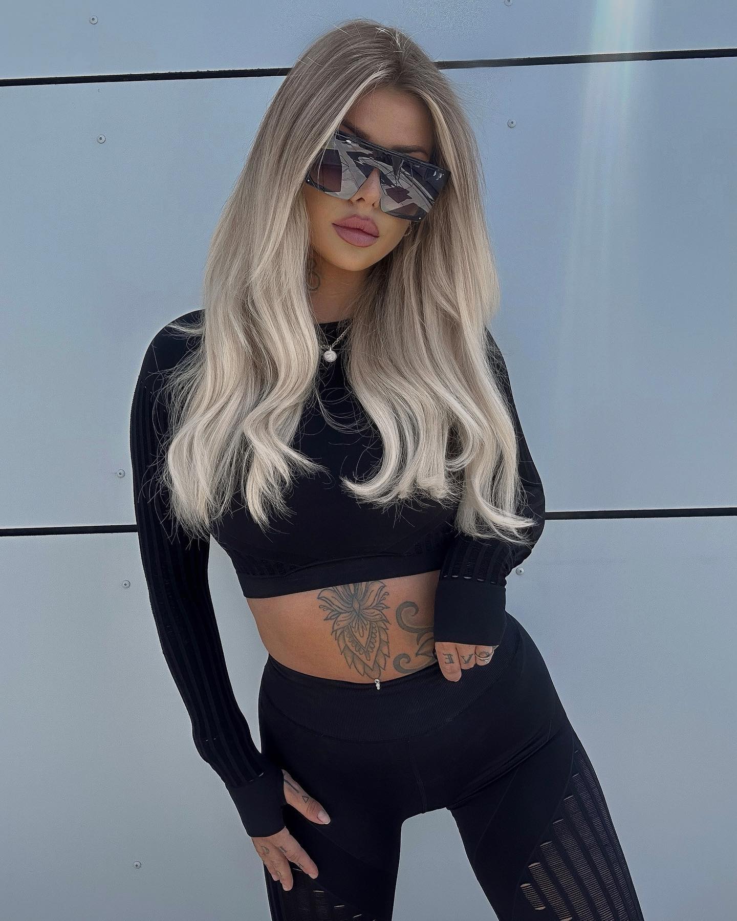 Laser Cut Longsleeve & Leggings Set