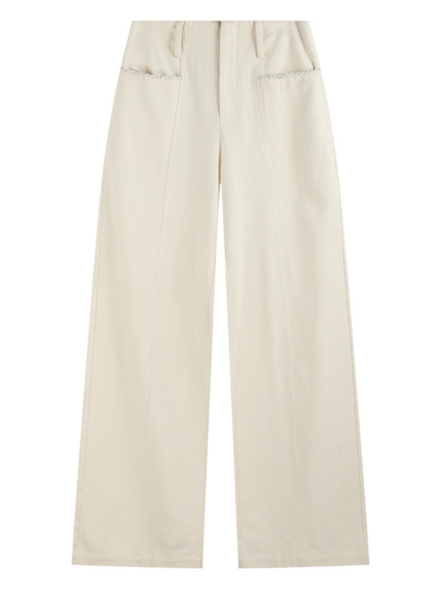 Vintage Loose-Fit Brushed Twill Straight-Leg Pants