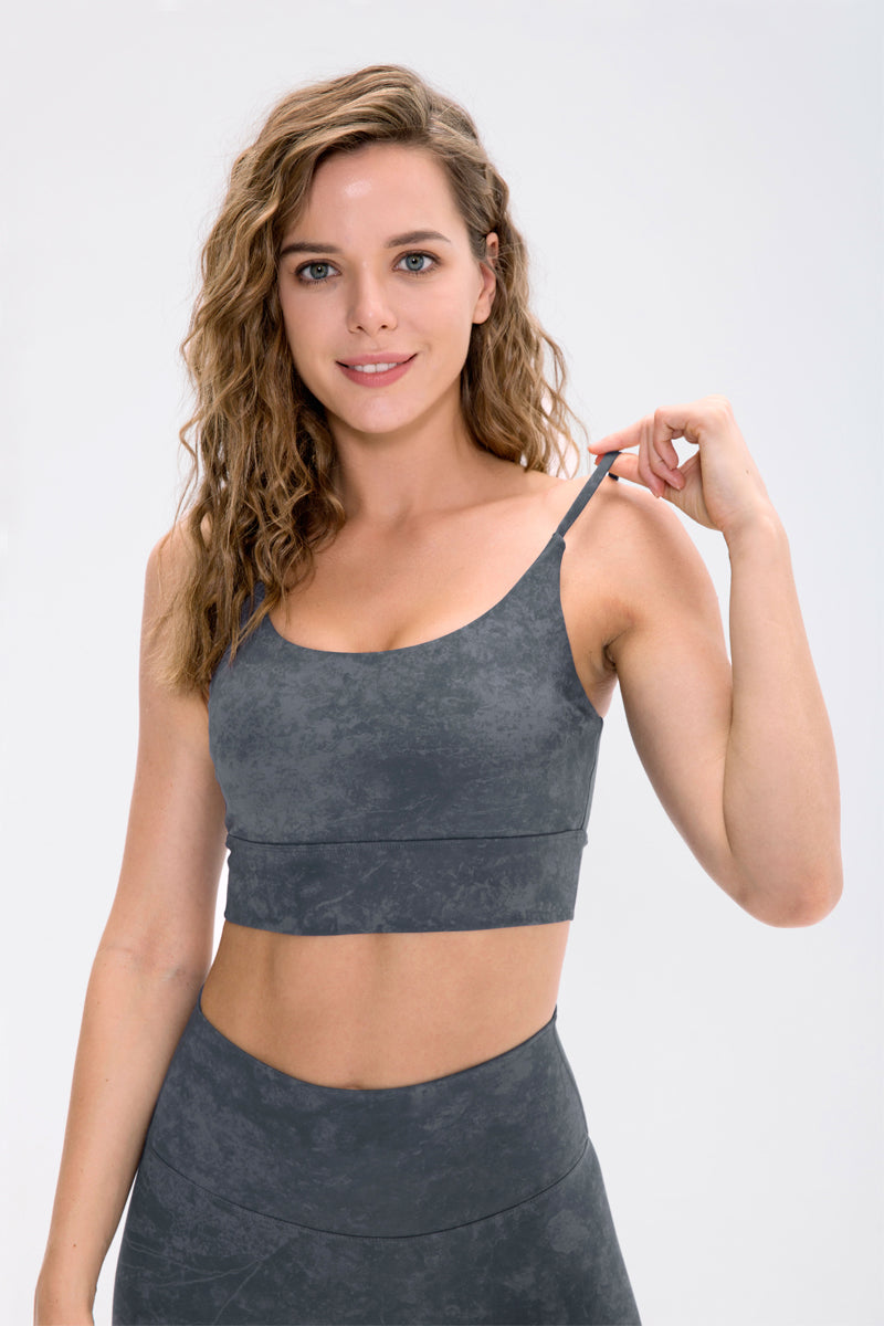 Tie Dyed Longline Sports Bra Light Support