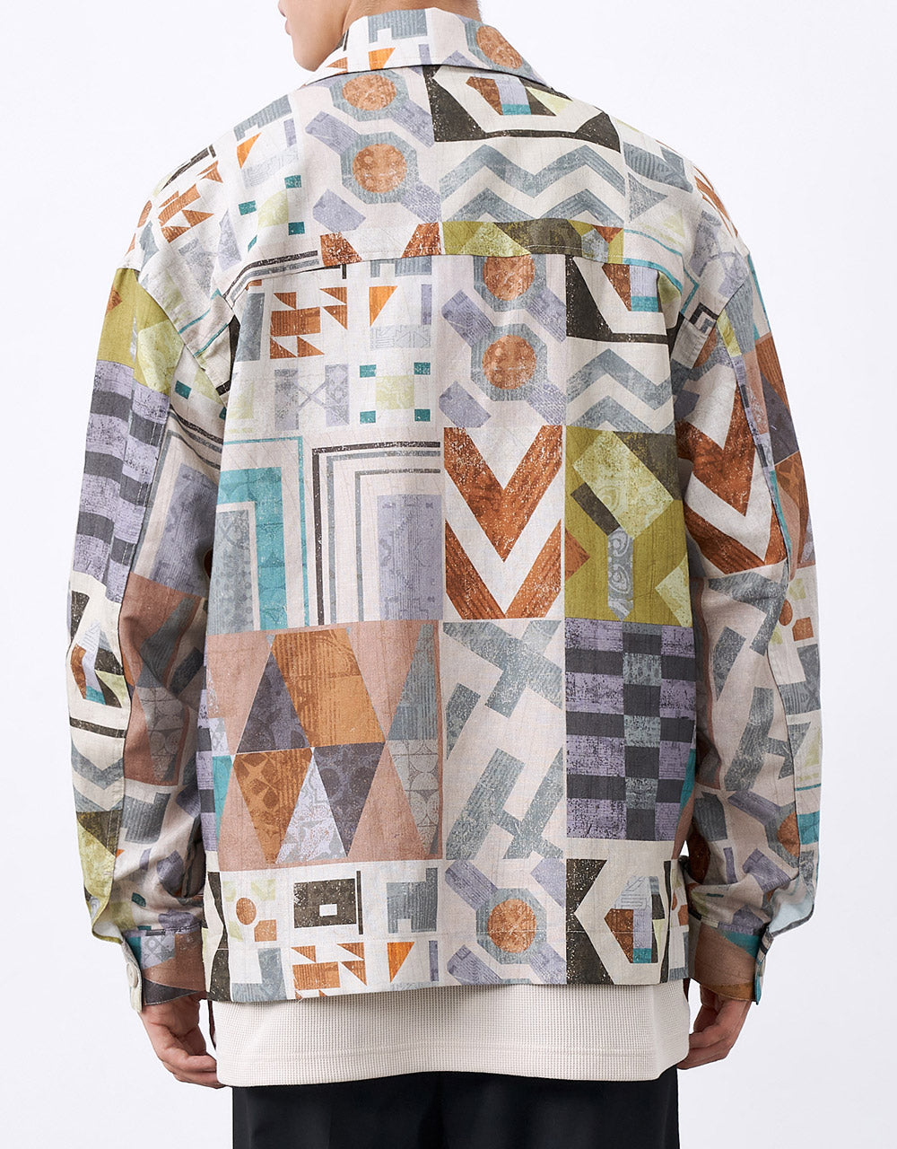 Geometric Print Jacket