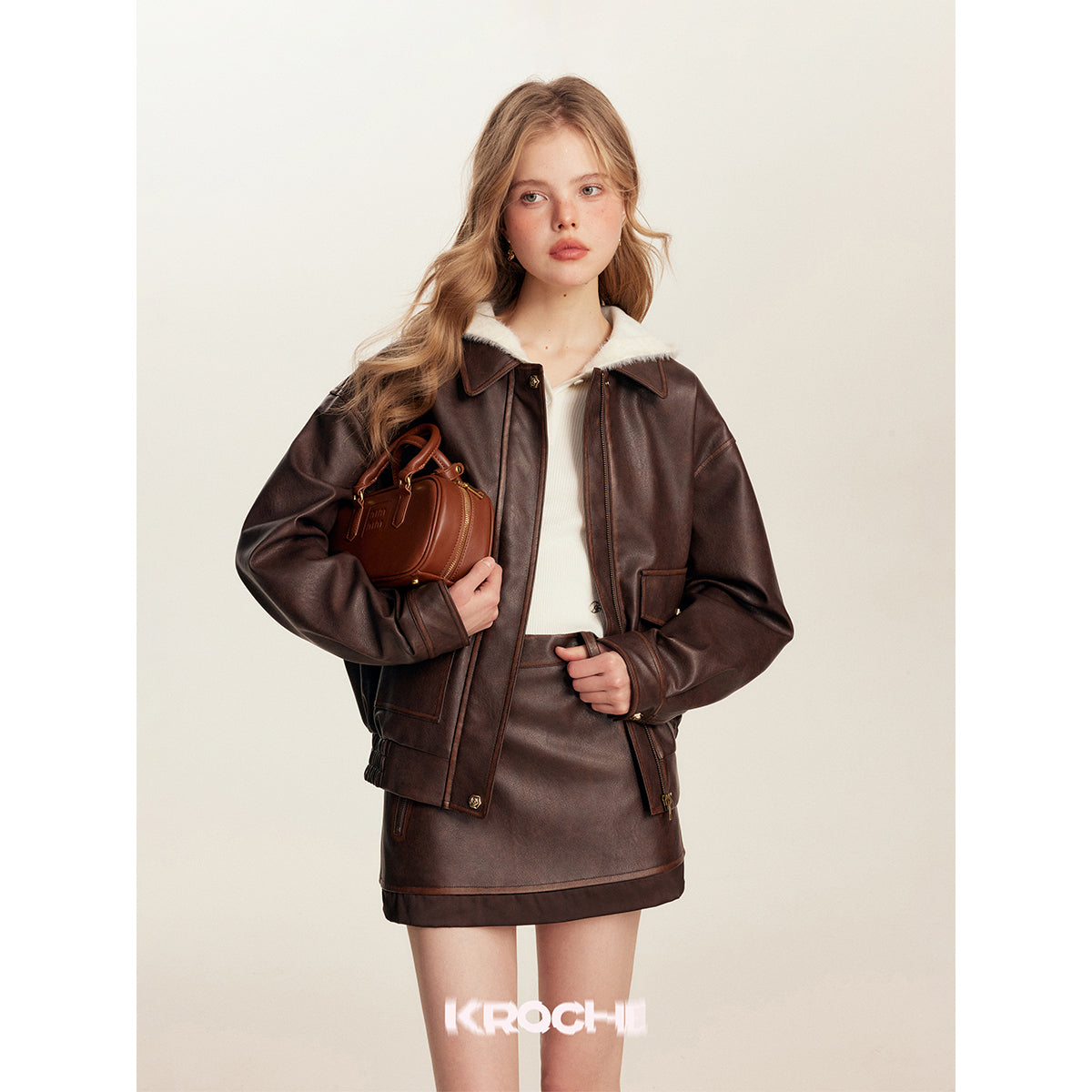 Kroche Millard Eco-Friendly Rose Button Skirt