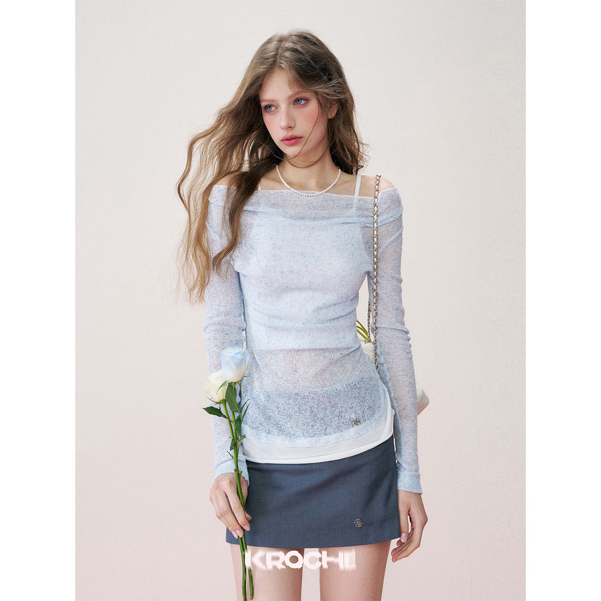 Kroche Super-Soft Fake-2-Piece Cotton Top