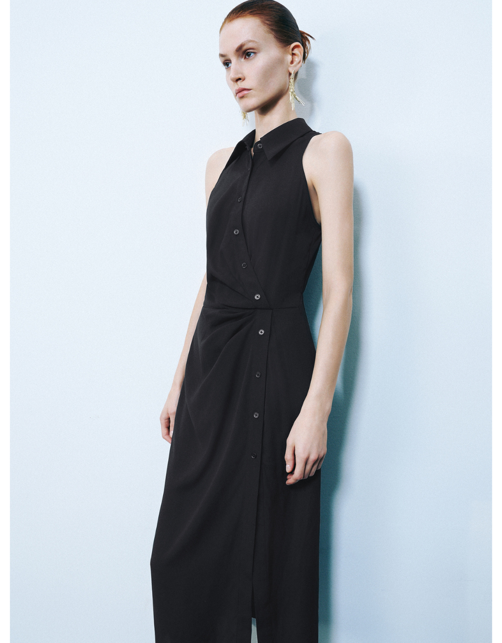 Sleeveless Straight Dress