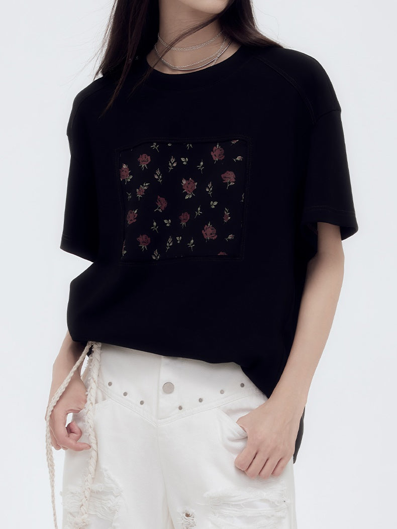 Rose Casual Oversize T-Shirt