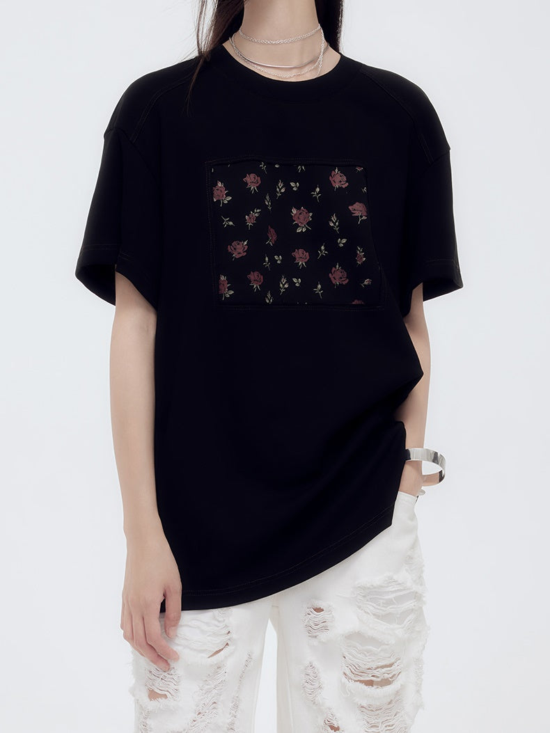 Rose Casual Oversize T-Shirt