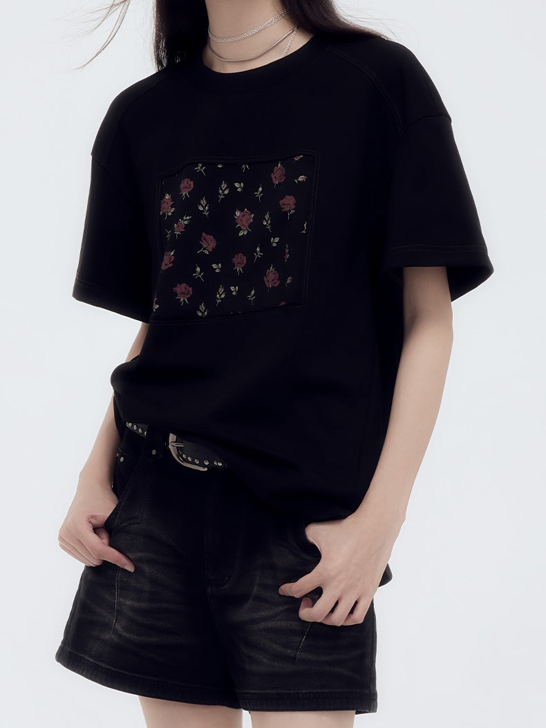 Rose Casual Oversize T-Shirt