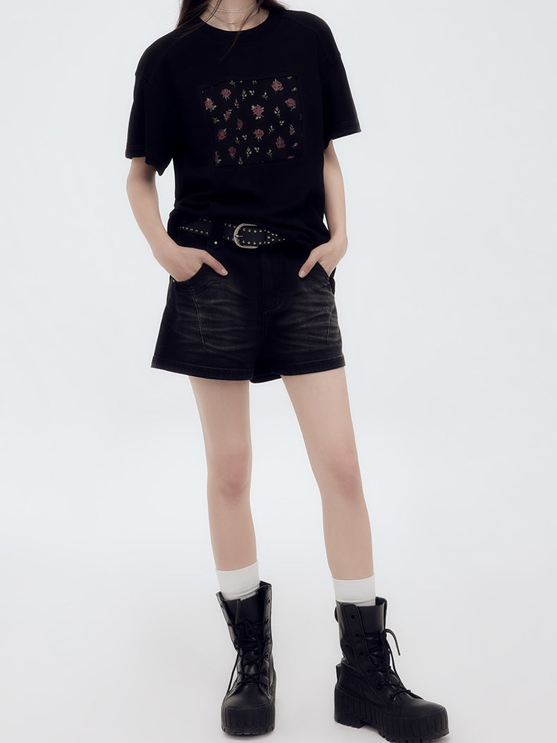 Rose Casual Oversize T-Shirt