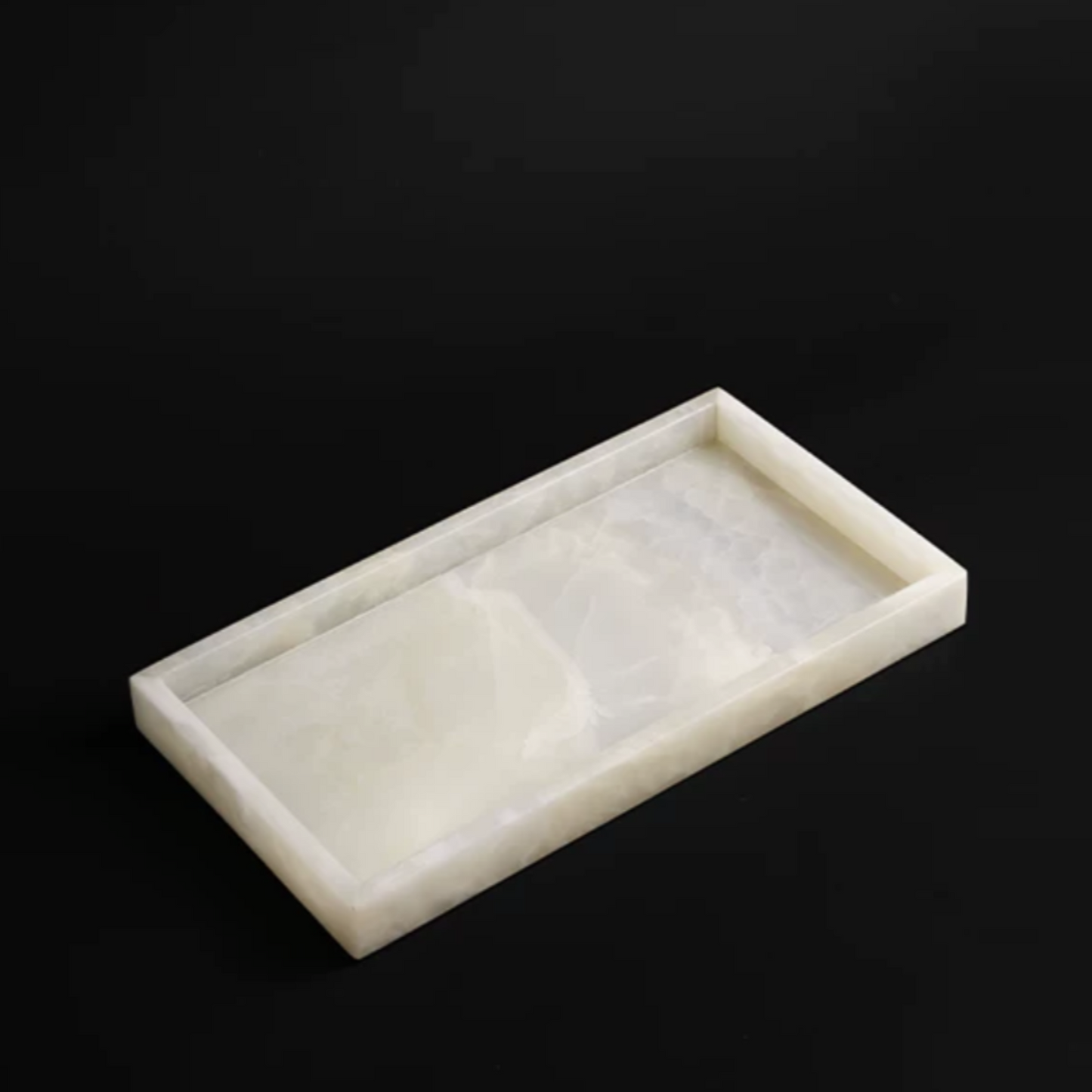 White Jade Marble Bathroom Storage