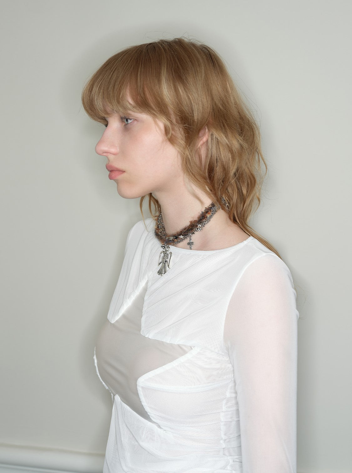 Alloy Angel Wool Punk Choker RUN0051