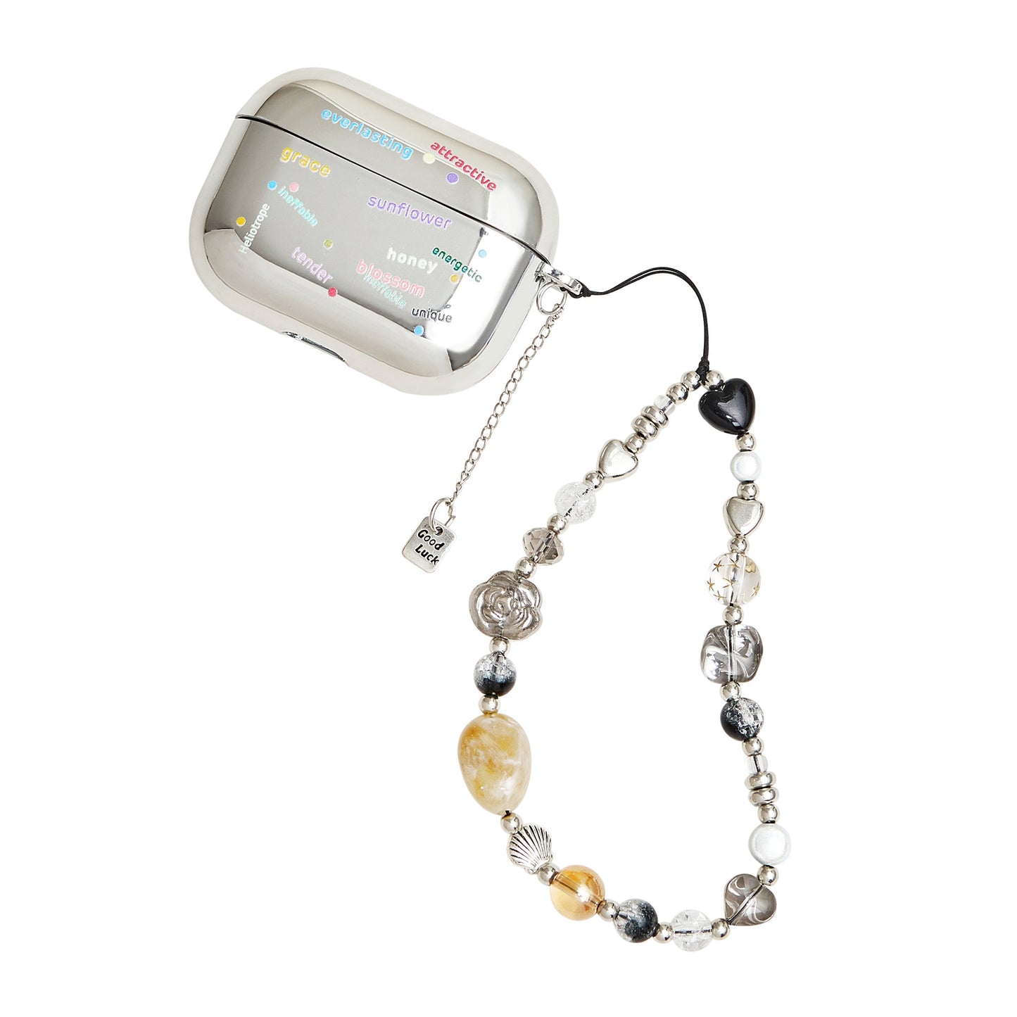 Sliver & Crystal Phone Charm