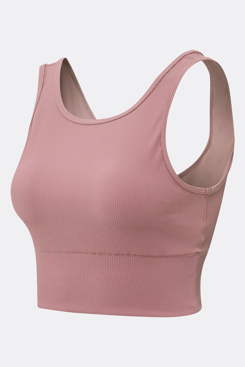 Ribbed Reversible Crop Tank Top