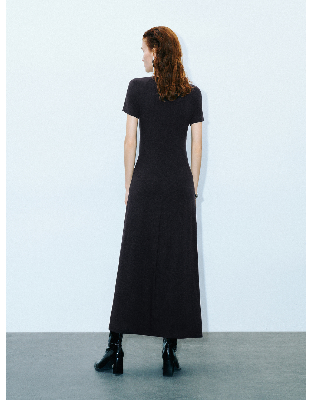 Crew Neck Straight Dress