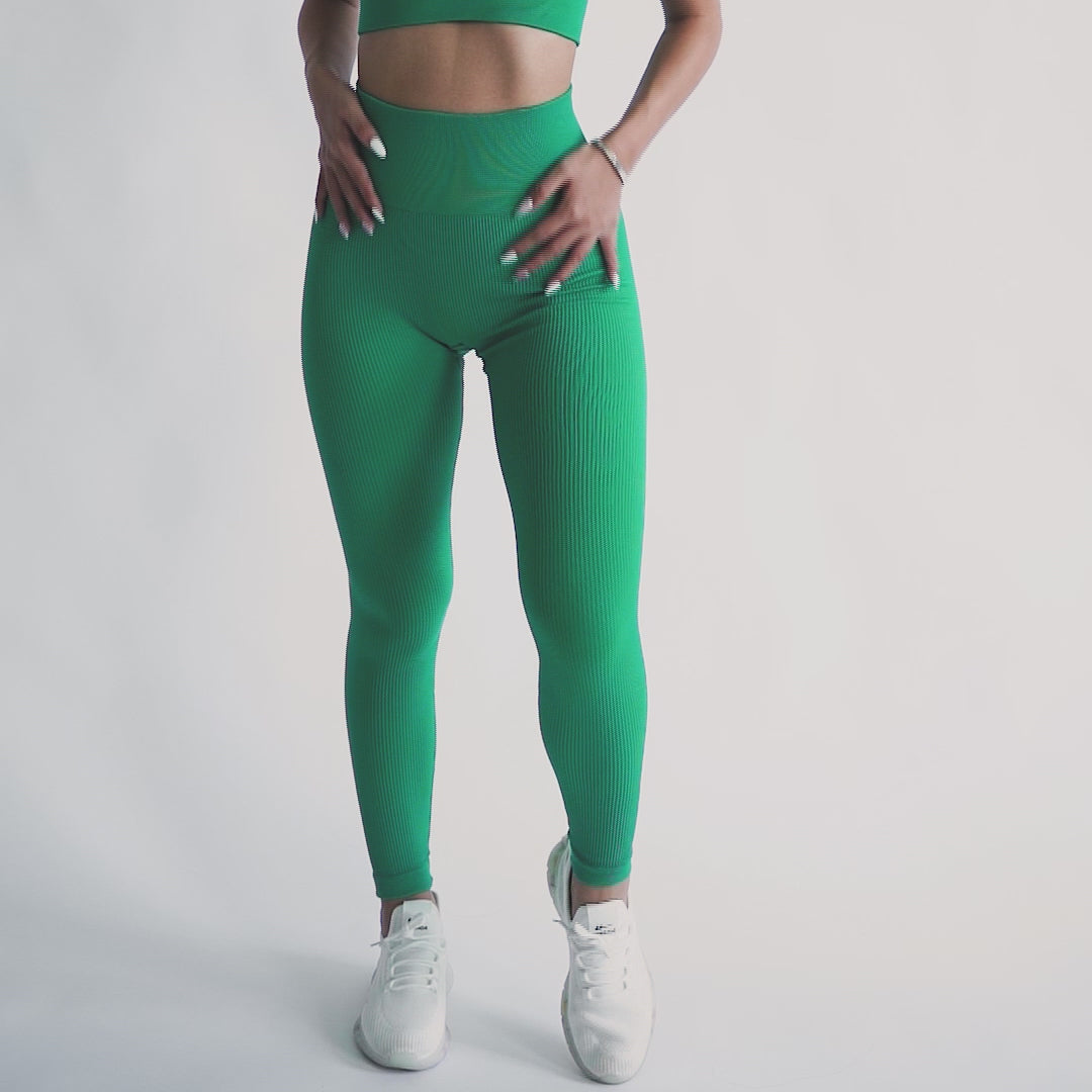 Ribbed Seamless Workout Leggings