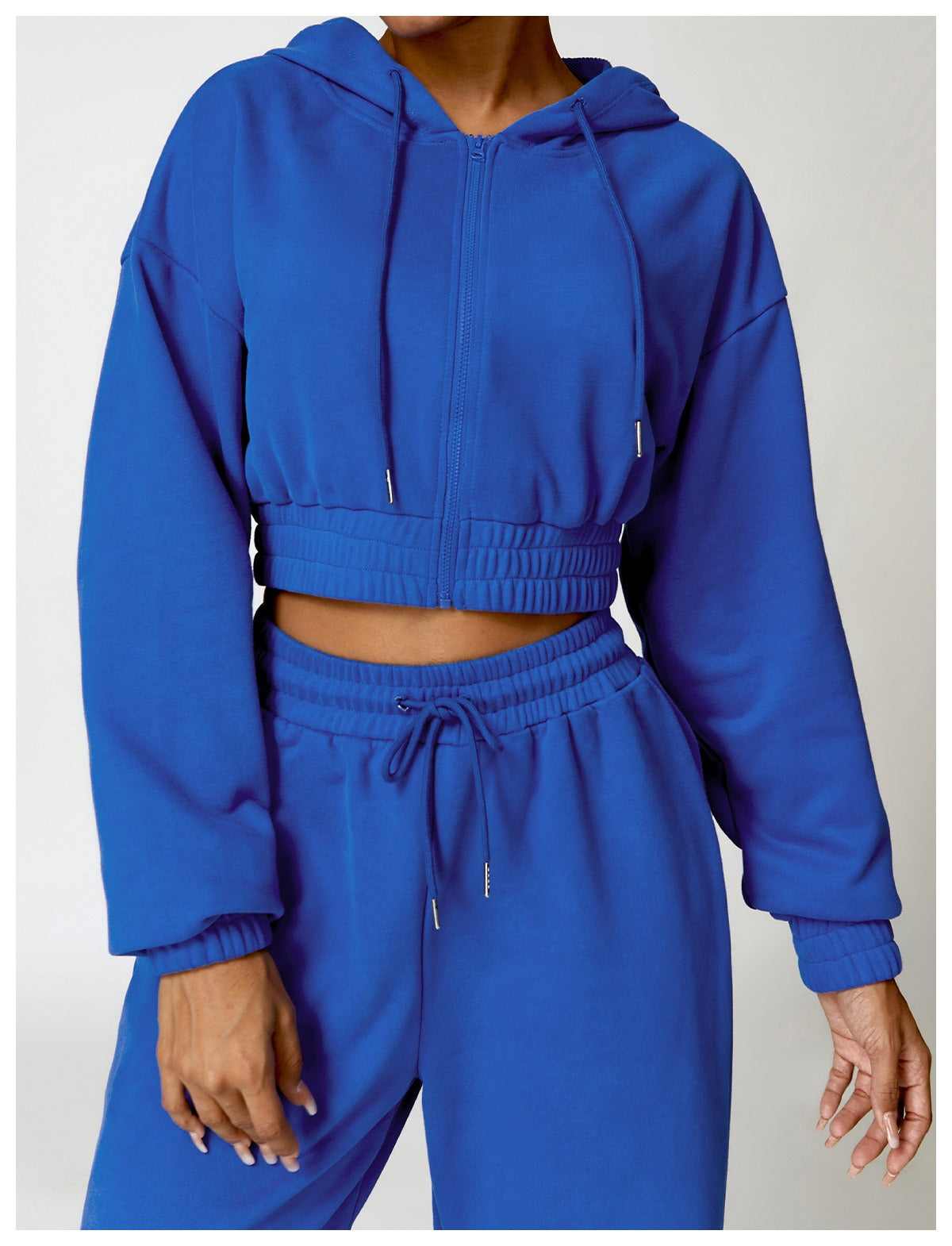 Mona Luxe 지퍼 스웨트수트 