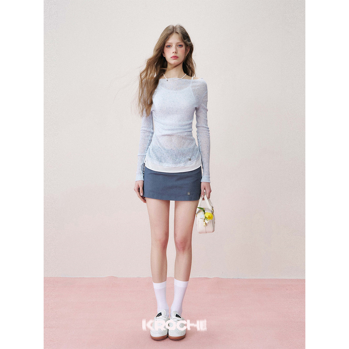 Kroche Super-Soft Fake-2-Piece Cotton Top