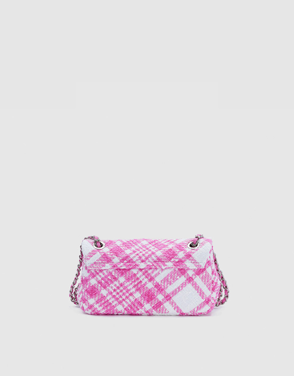 Plaid Tweed Shoulder Bag