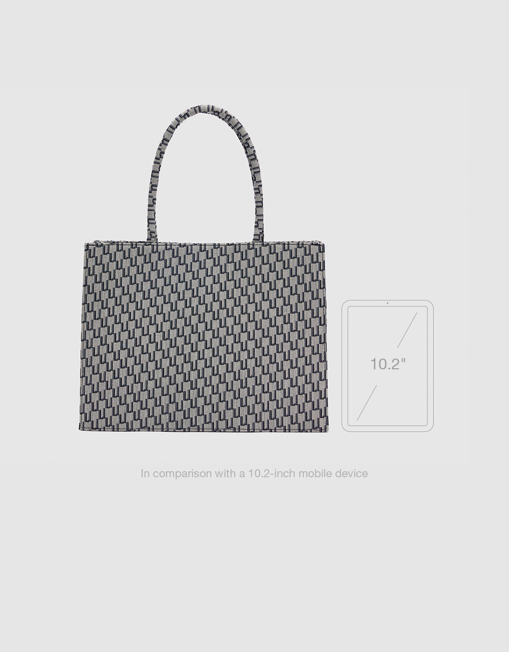 Geometric Print Tote Bag