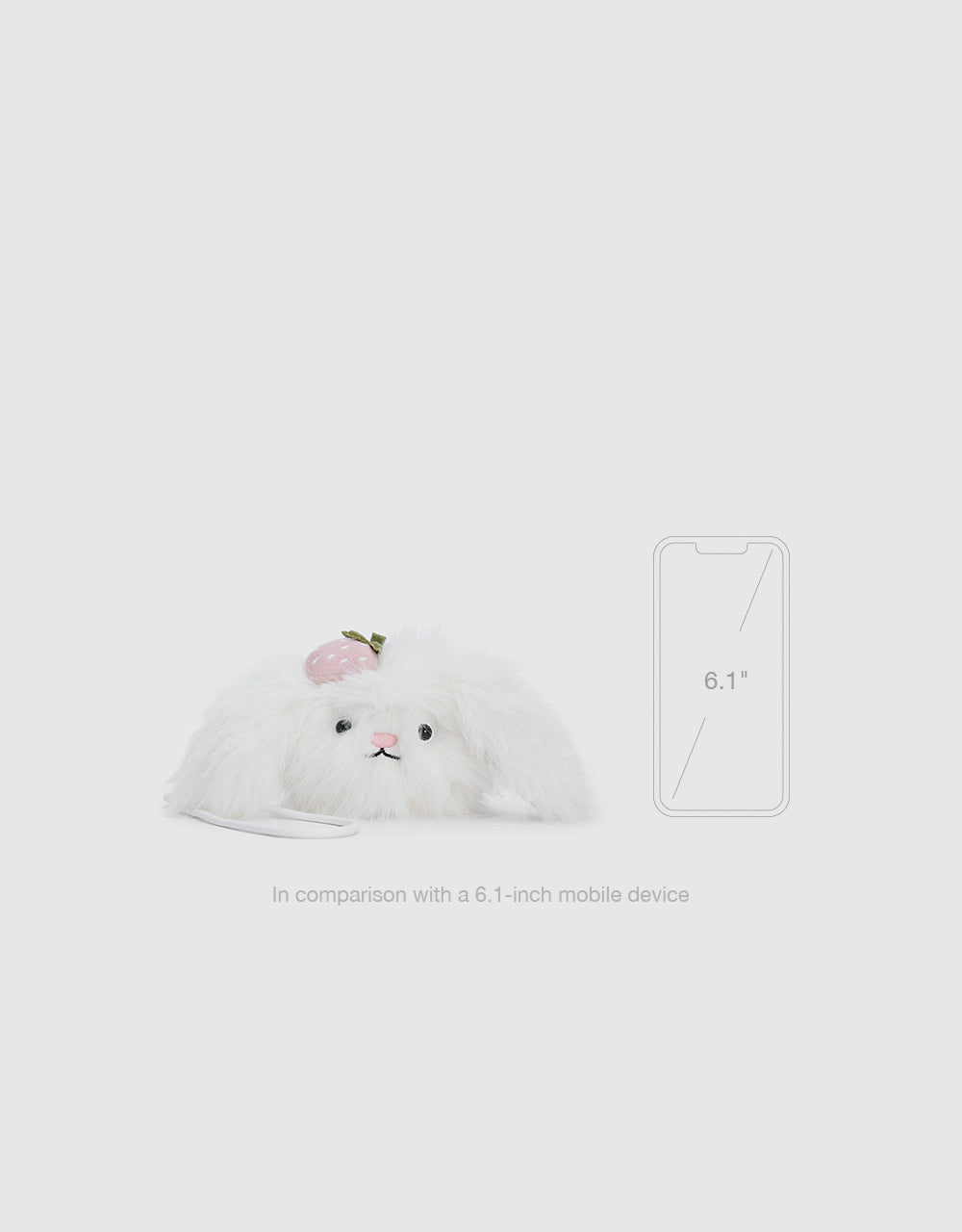 Fluffy Rabbit Key Charm