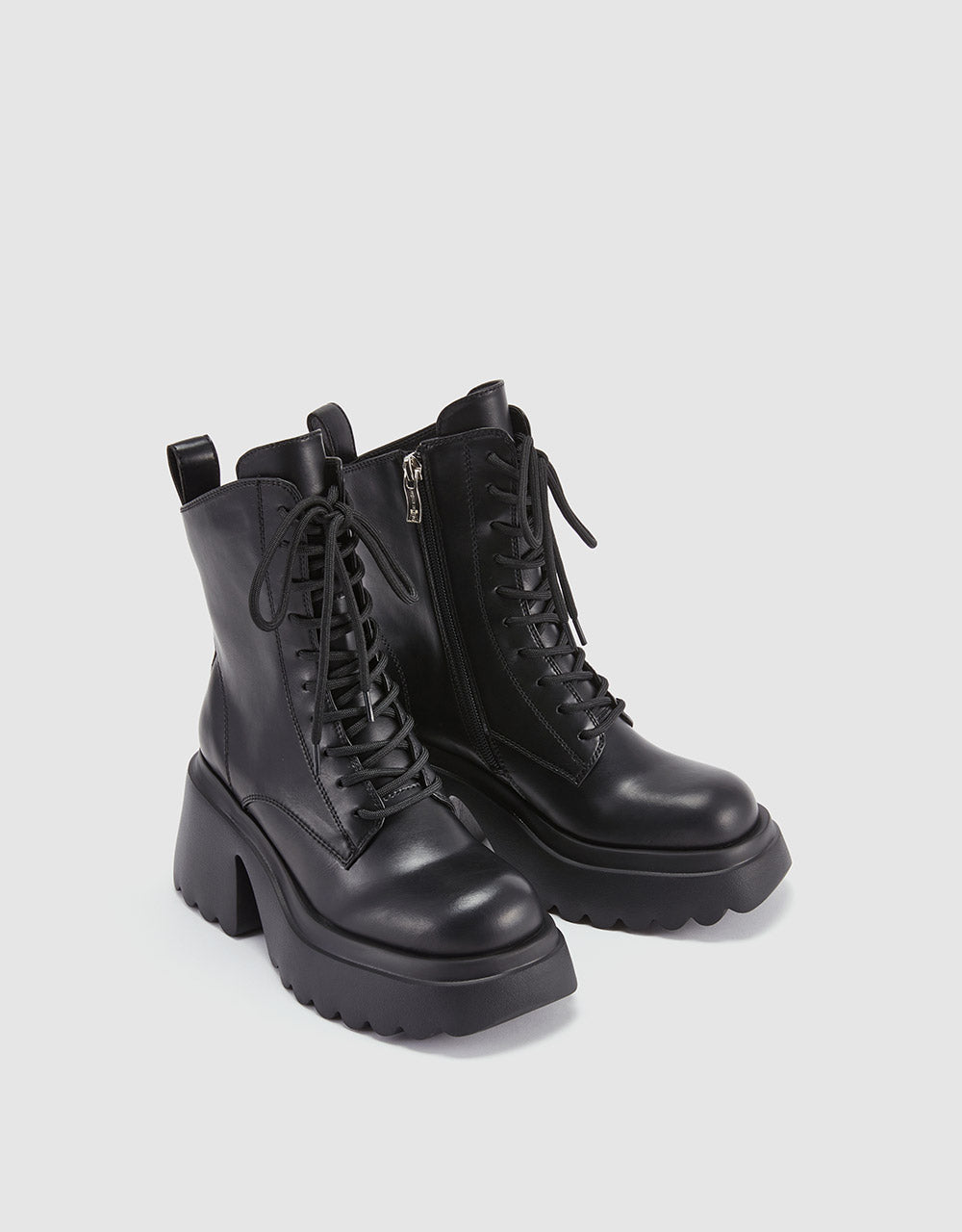 Platform Faux Leather Boots