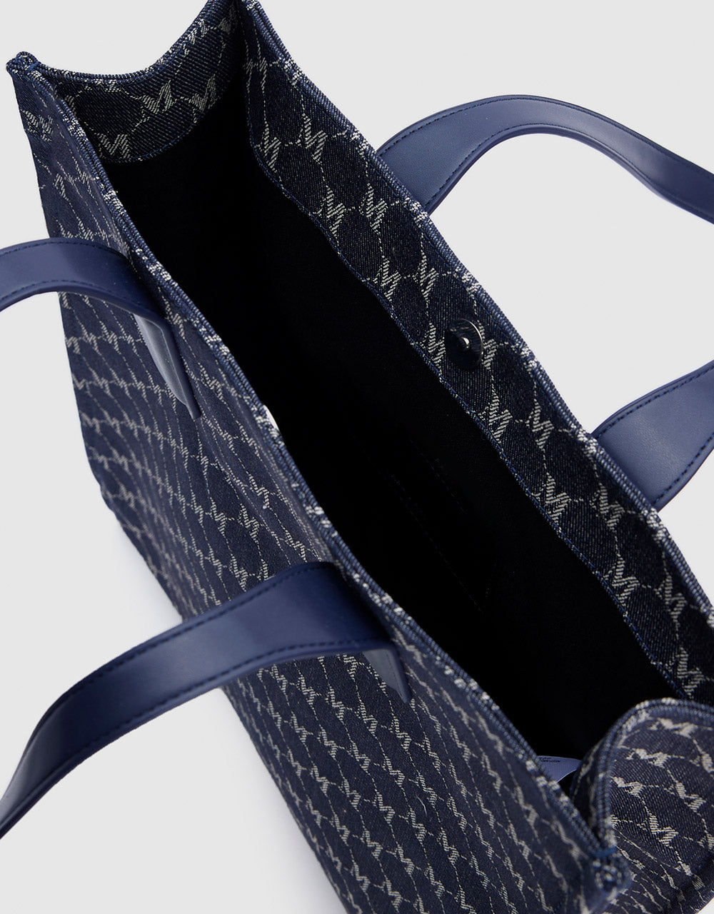 Monogram Denim Tote Bag