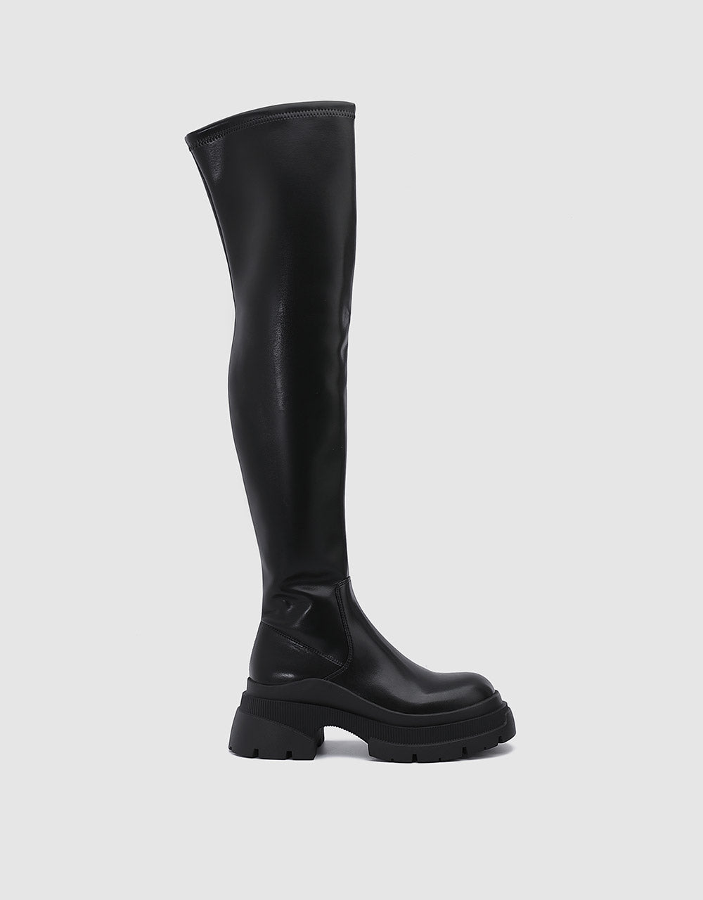 Faux Leather Over-The-Knee Boots