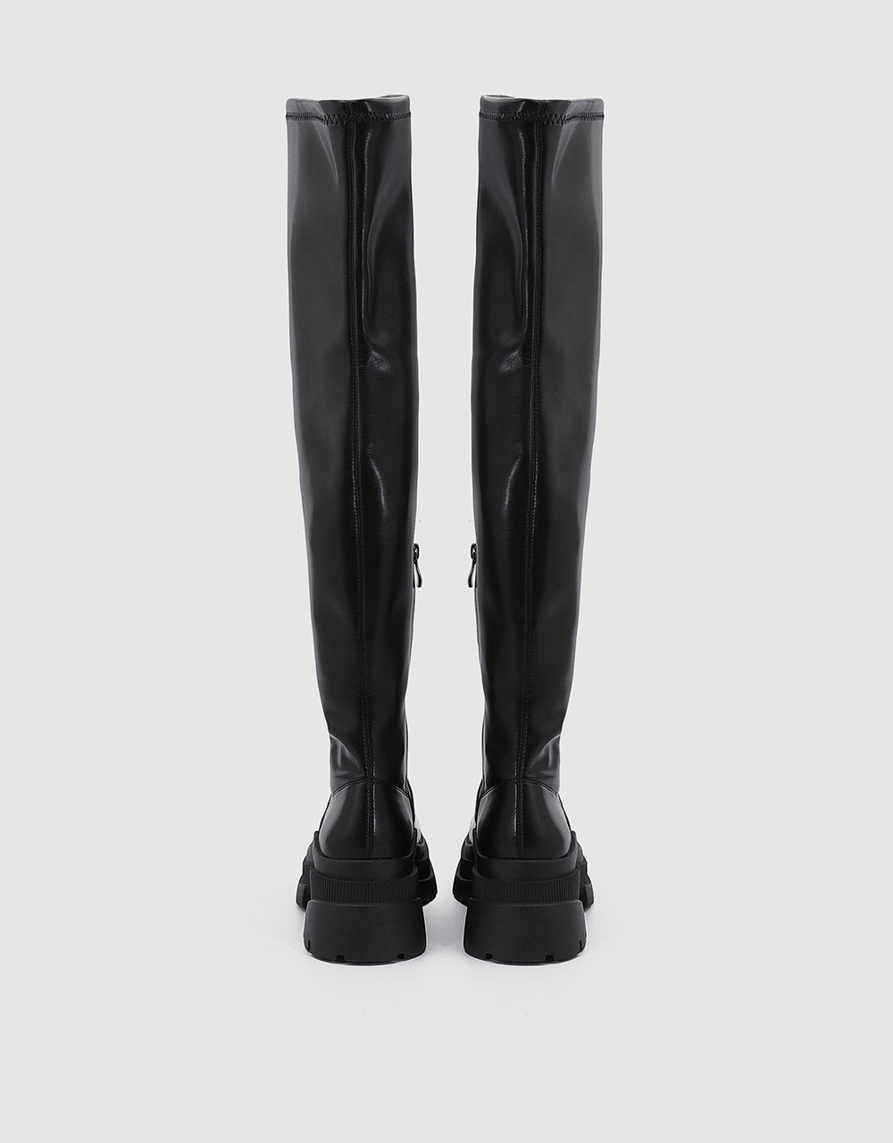 Faux Leather Over-The-Knee Boots