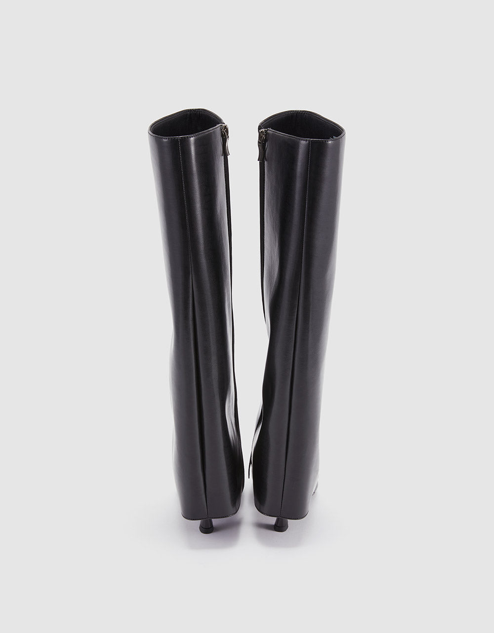 Faux Leather Knee Boots