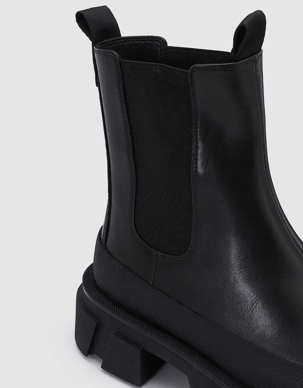 Faux Leather Ankle Boots