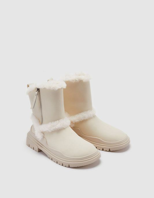 Shearling Lined Ankle Boots