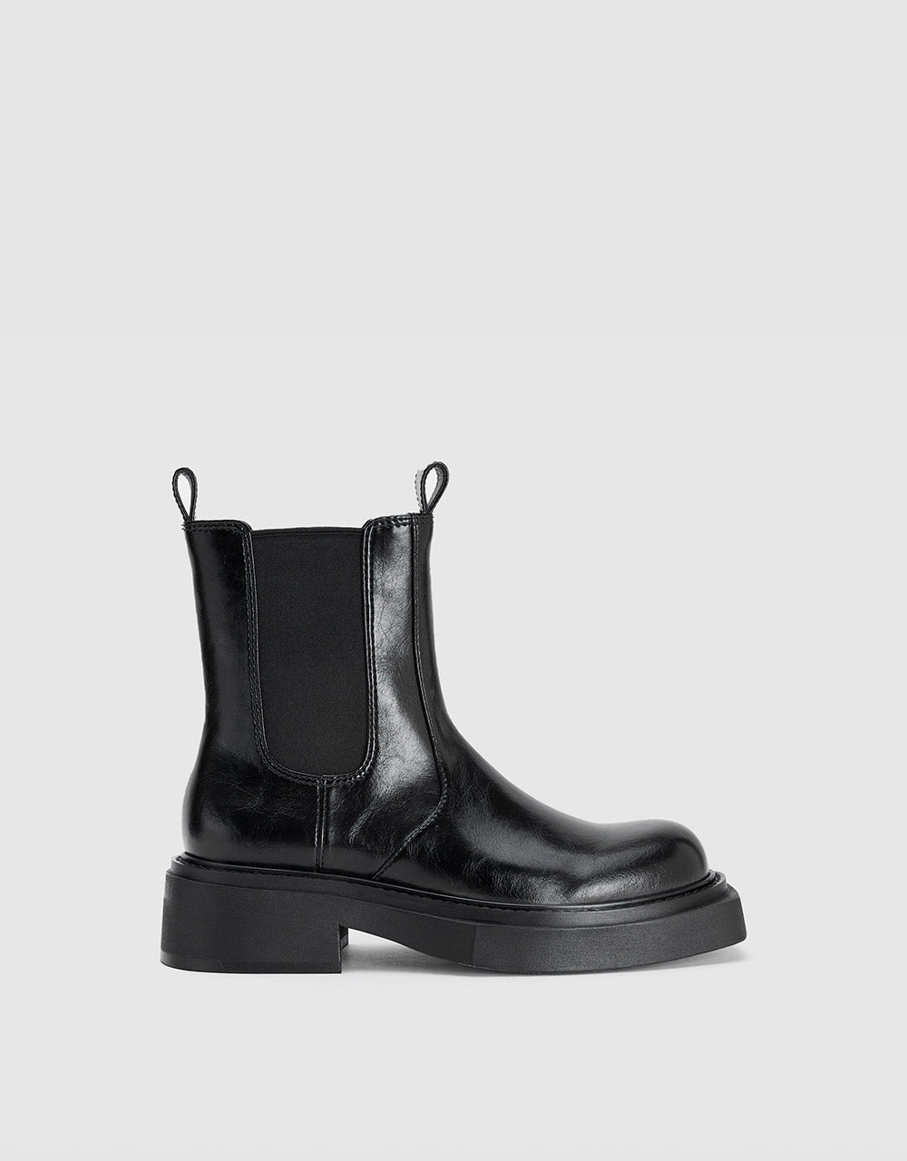 Faux Leather Chelsea Boots