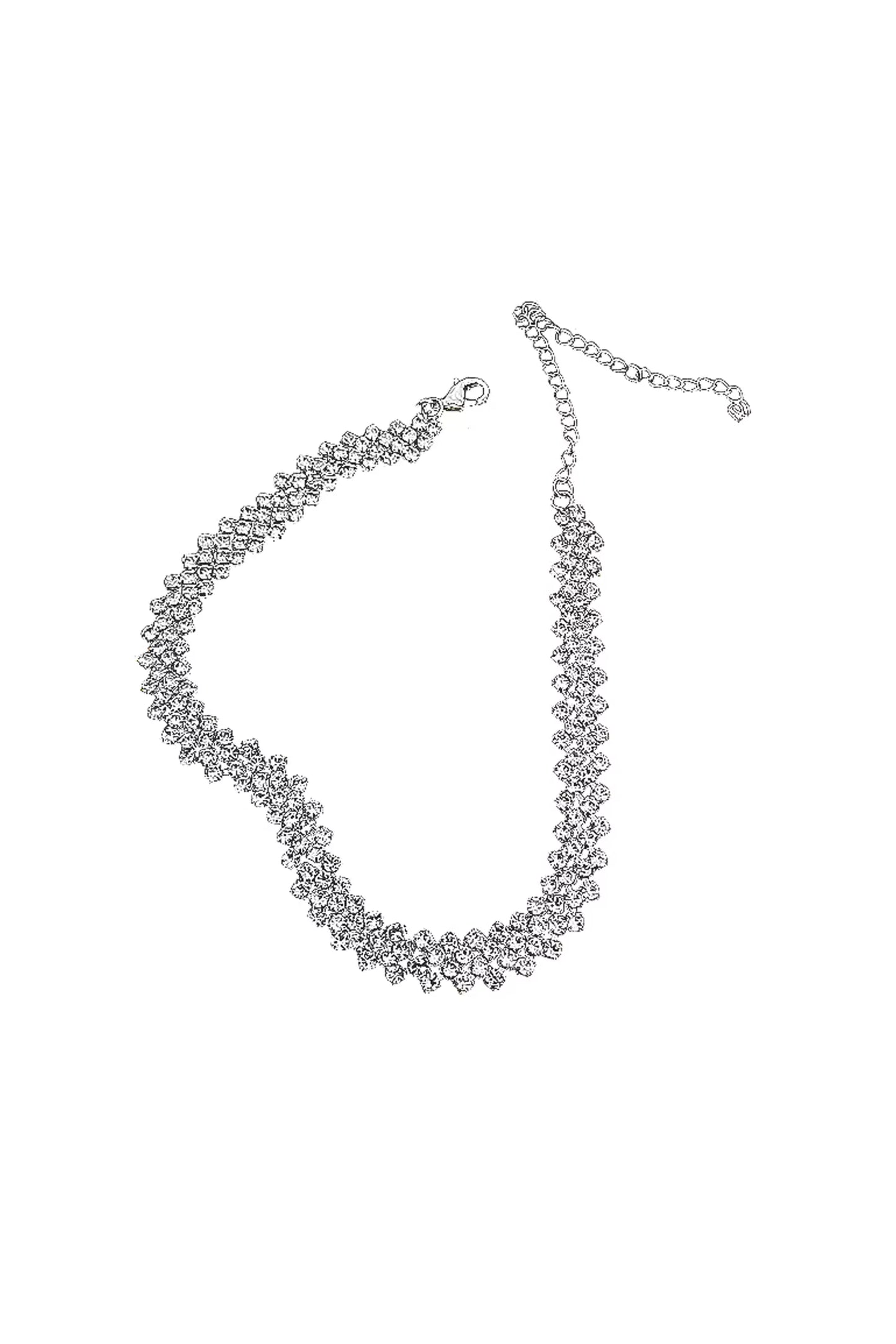 Alaiya Silver Diamond Necklace