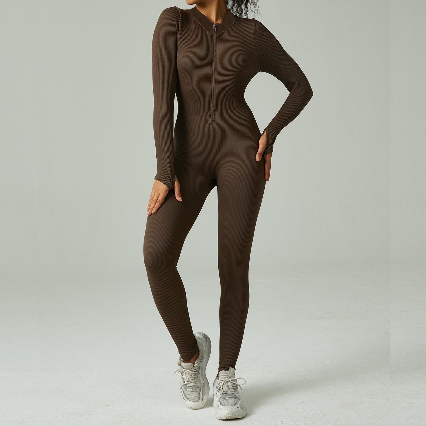 Viral Contour Ribbed Jumpsuit