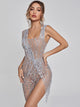 bailee split sequin mini dress Bailee Split Sequin Mini Dress In Bronze Mew Mews Gold : Party Dresses : VogaCloset Oman