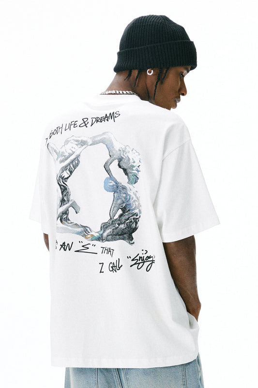 MEDM 서클 그래픽 티셔츠