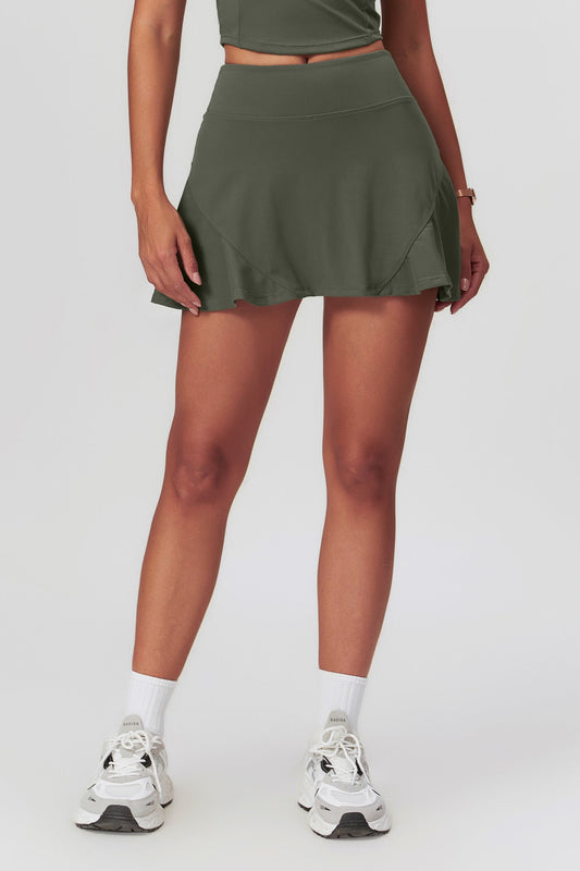 Colleen Mini Skirt - Olive