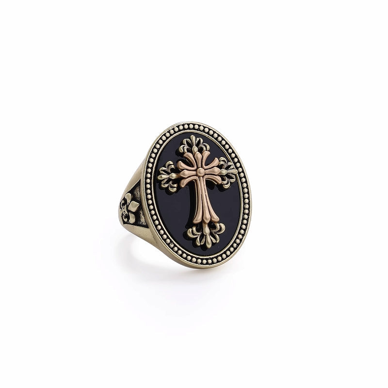 Retro Cross Ring