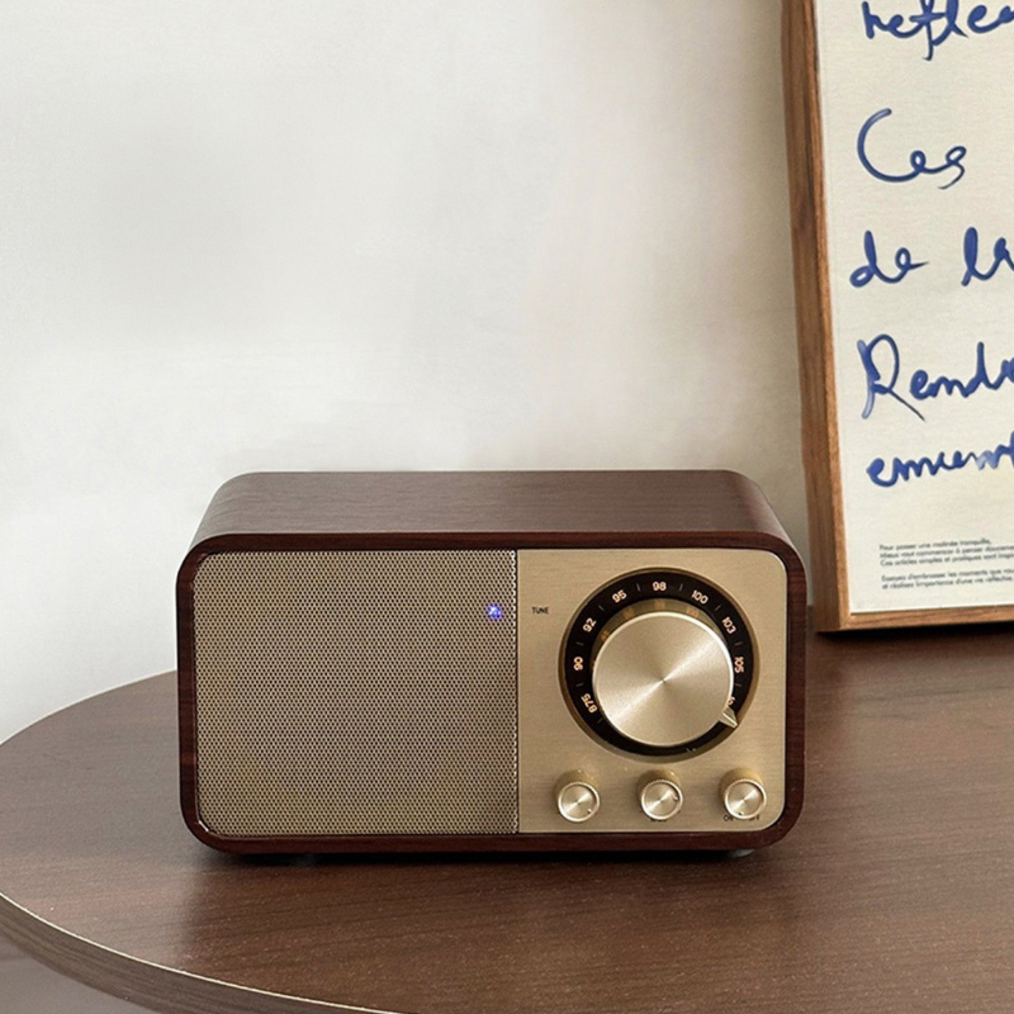 Walnut Retro Bluetooth Speaker Radio