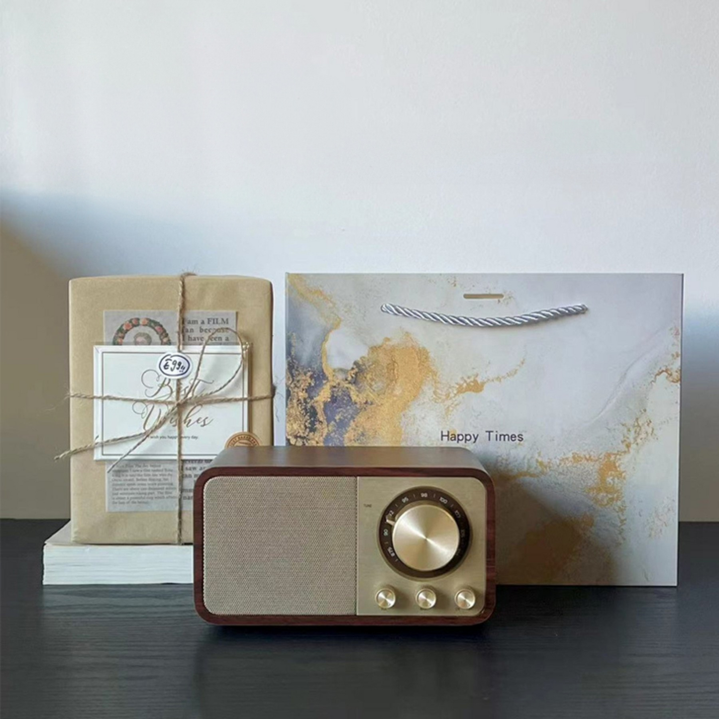 Walnut Retro Bluetooth Speaker Radio