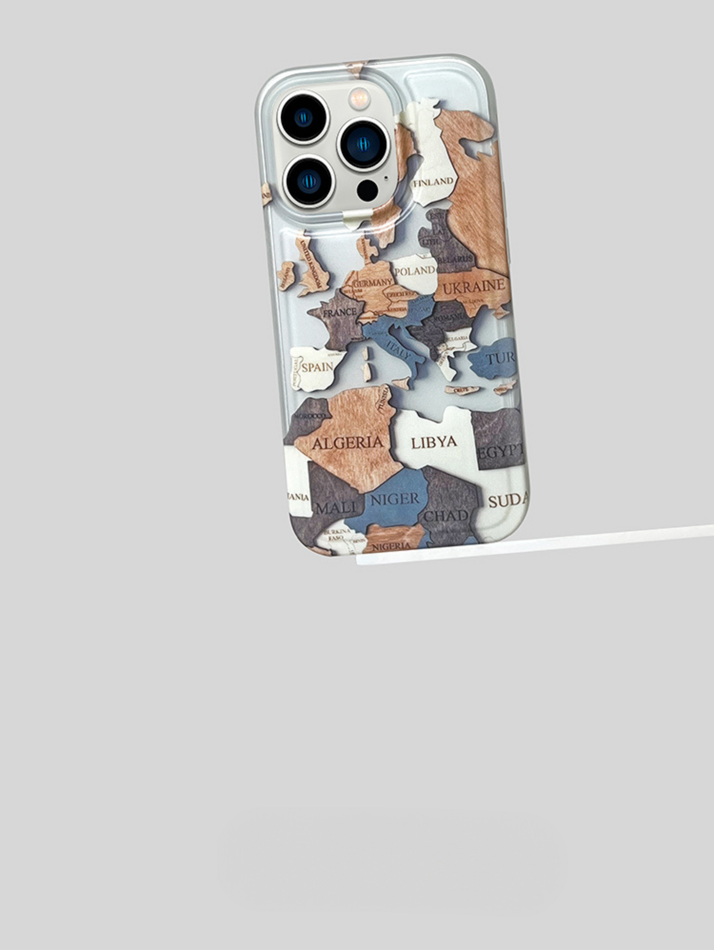 Artistic Map Puzzle Phone Case