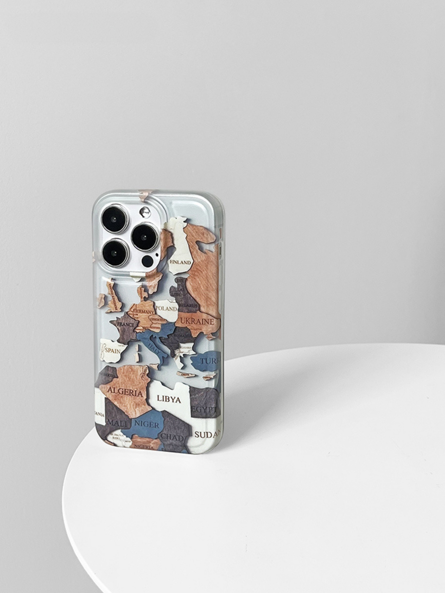 Artistic Map Puzzle Phone Case